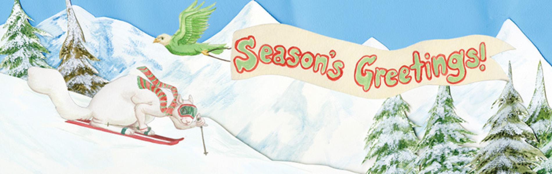 Season's Greetings! Art by Ally Wentworth, Studio Art: Drawing & Painting, B.F.A., Class of 2026.