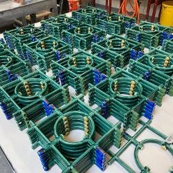 Porcelain after being fired in the kiln.