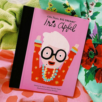 Iris Apfel book illustrated by alum Kristen Peers