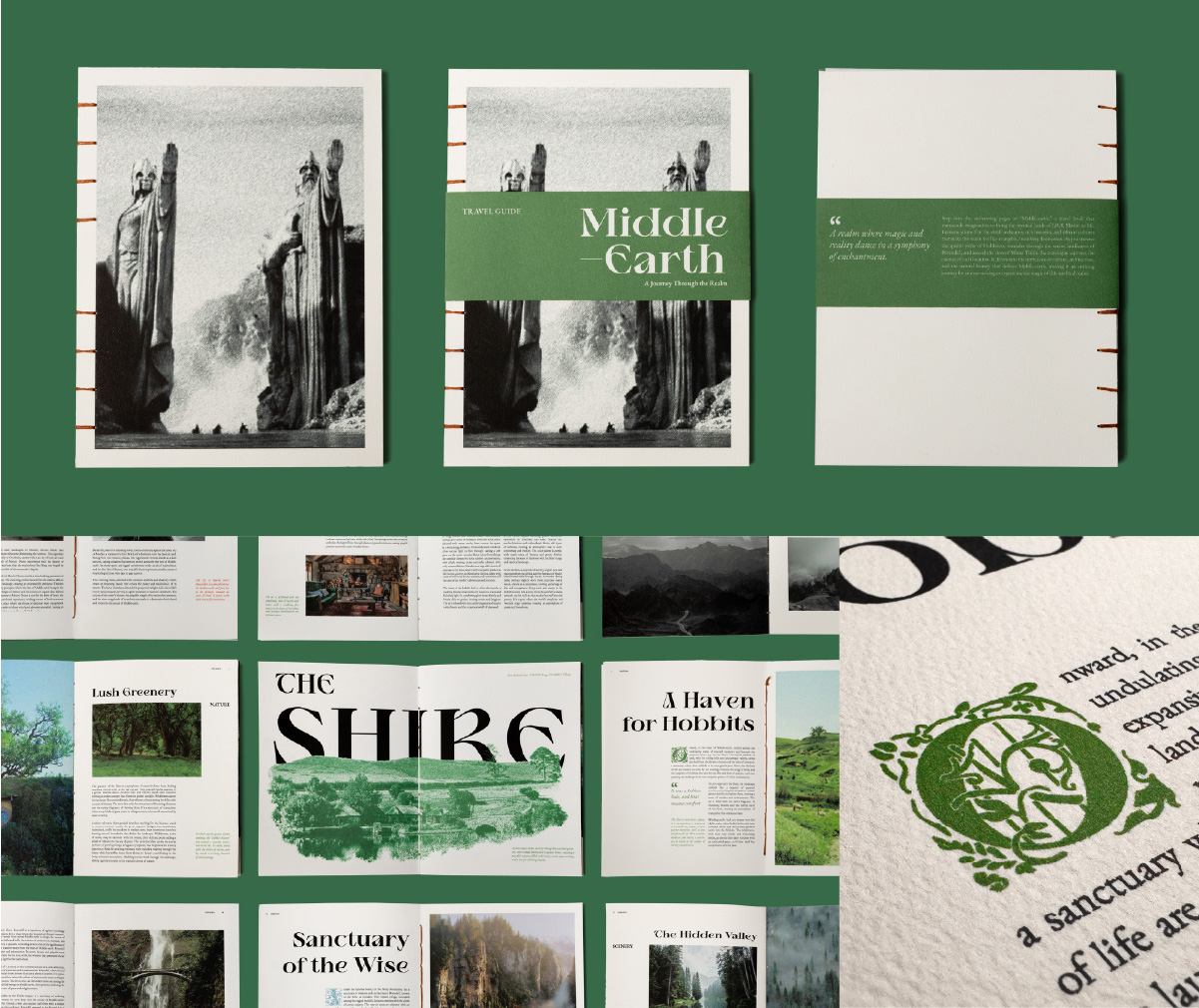 A travel guide for a fictional trip to middle Earth.