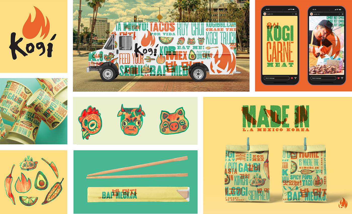 Brand layout for Kogi