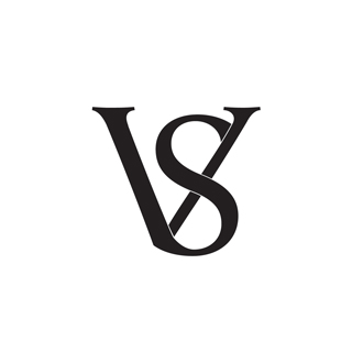 White square with black VS letters in the center.