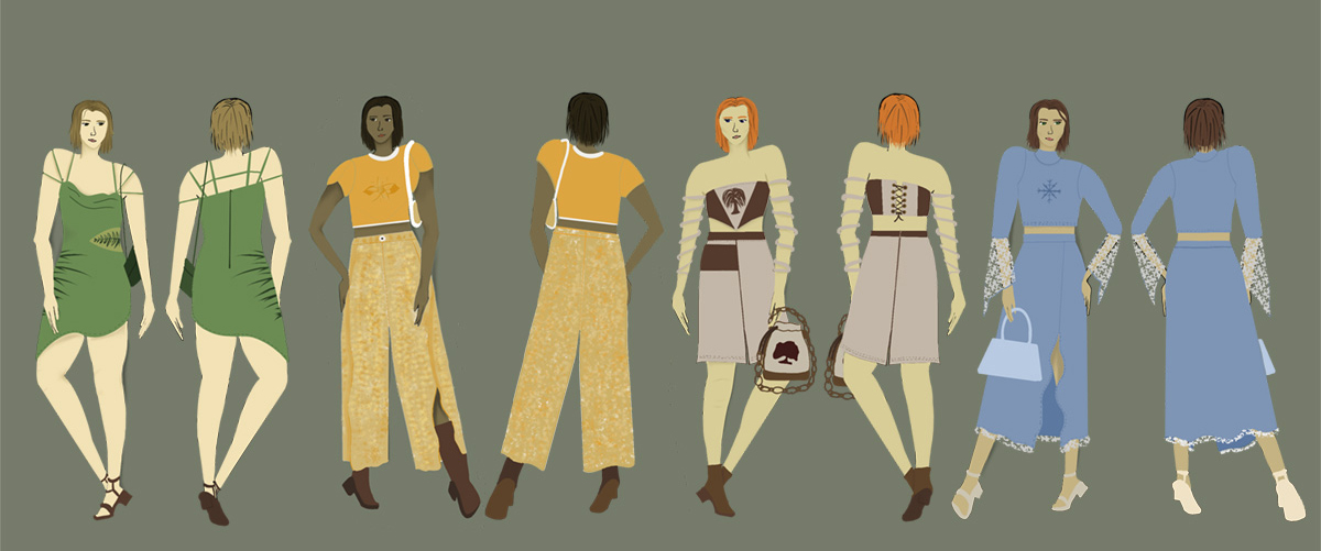 A lineup of semi-formal ensembles.