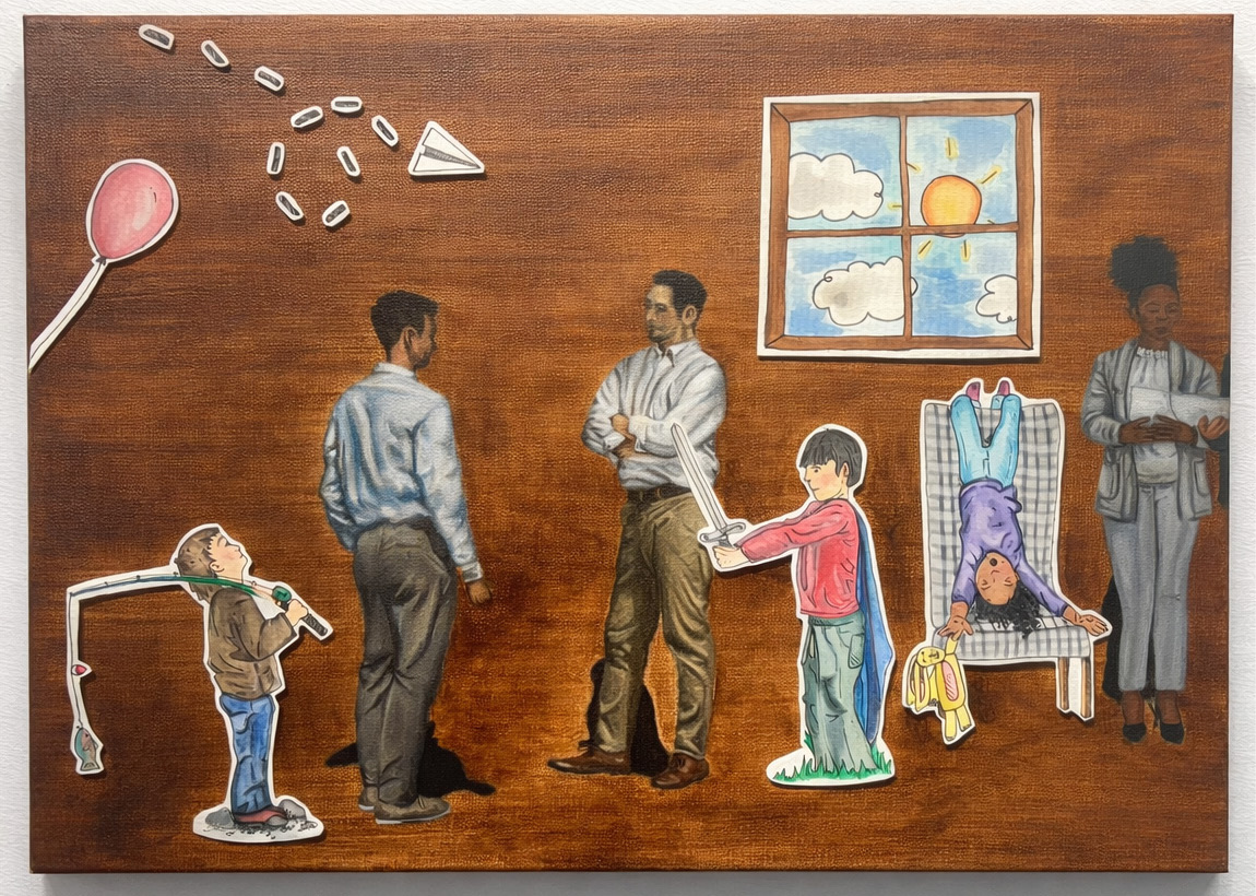 Mixed media painting by Haley Courtney