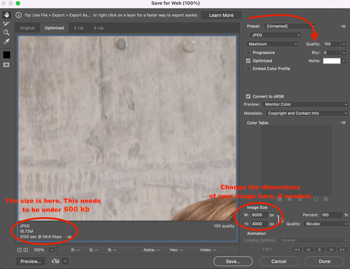 Photoshop demo to save images for the web