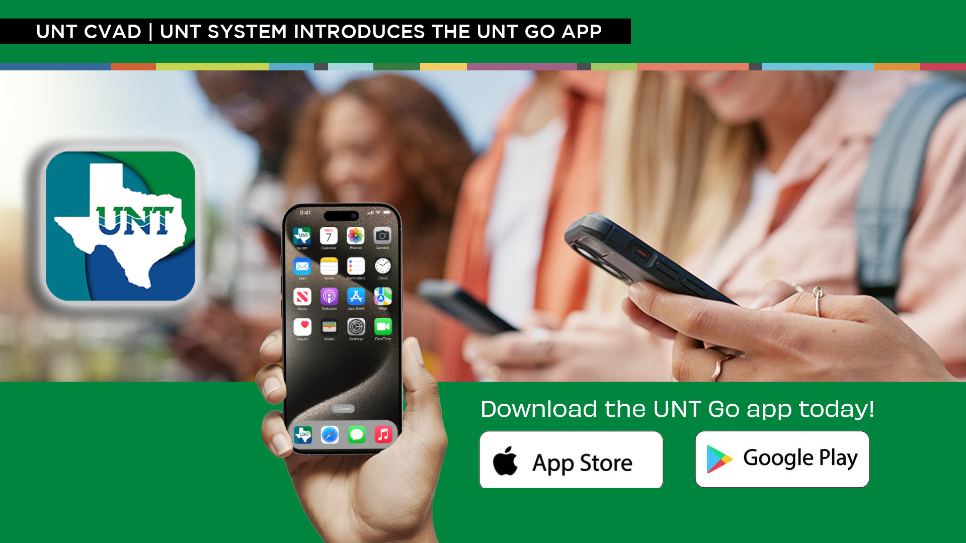 Students looking at their mobile phones