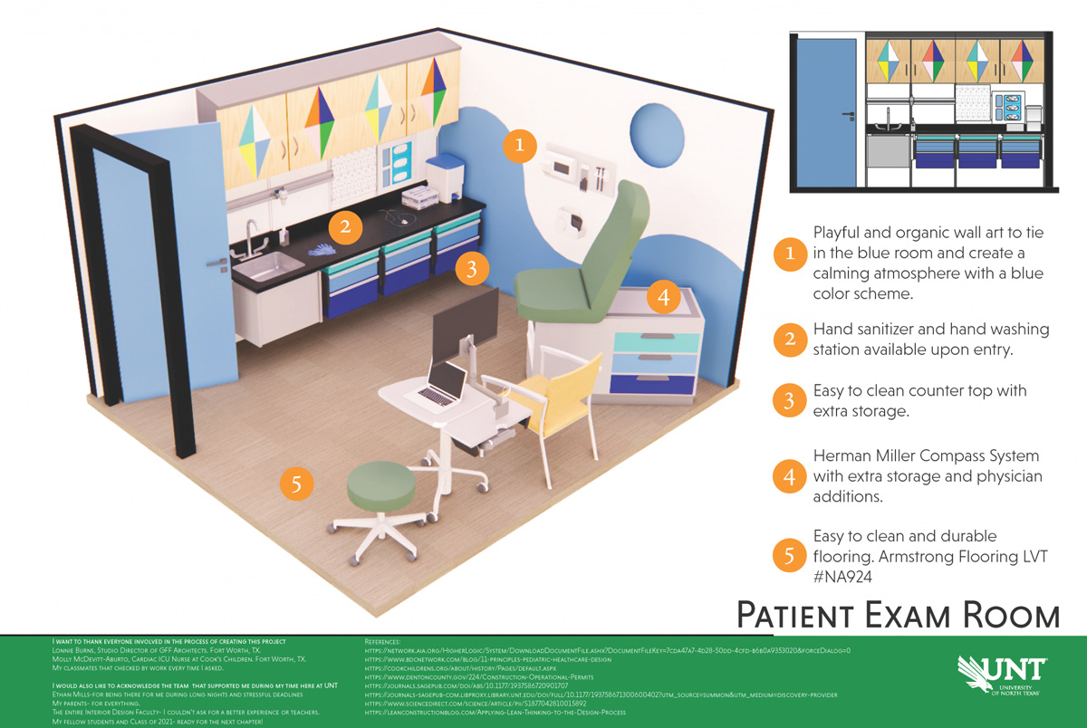 Patient exam room design