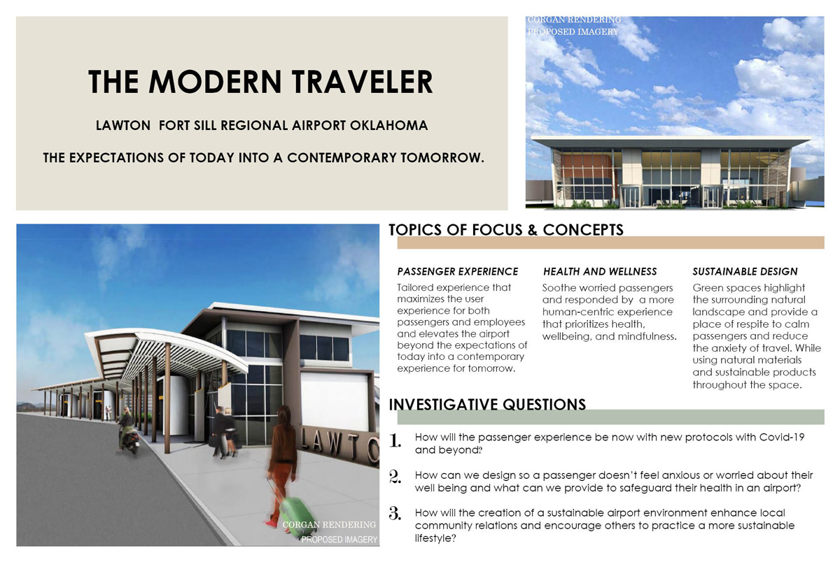 Project overview - The Modern traveler, Lawton-Fort Sill Regional Airport, Oklahoma