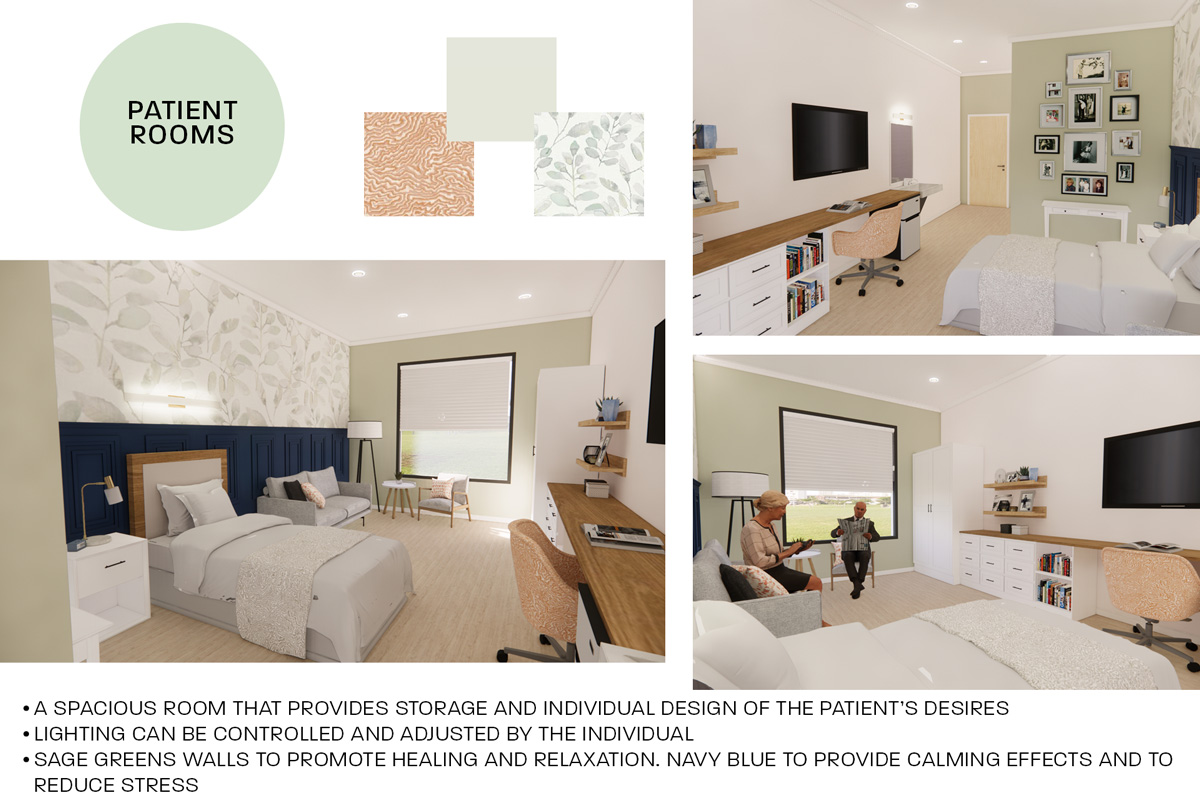 Patient room designs