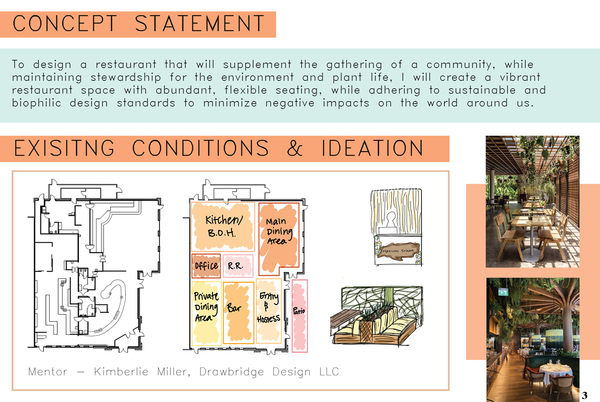 Concept, existing conditions and ideation