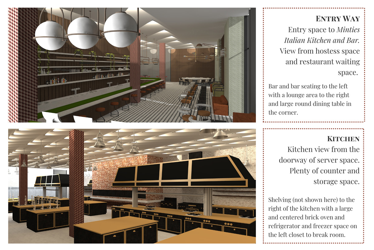 Entry way and Kitchen plans 