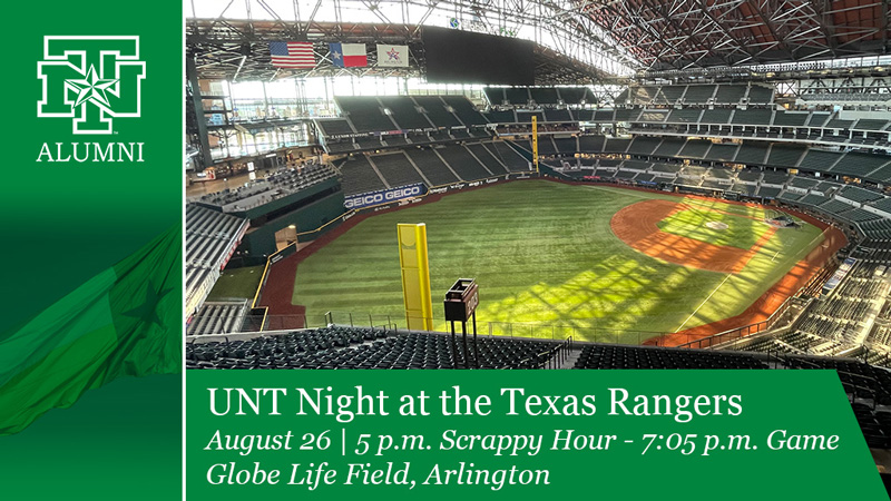 UNT Alumni Event at Globe Life Field for a Texas Rangers game