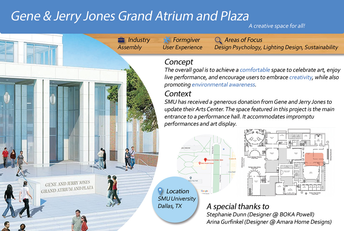 Gene & Jerry Jones Grand Atrium and Plaza design