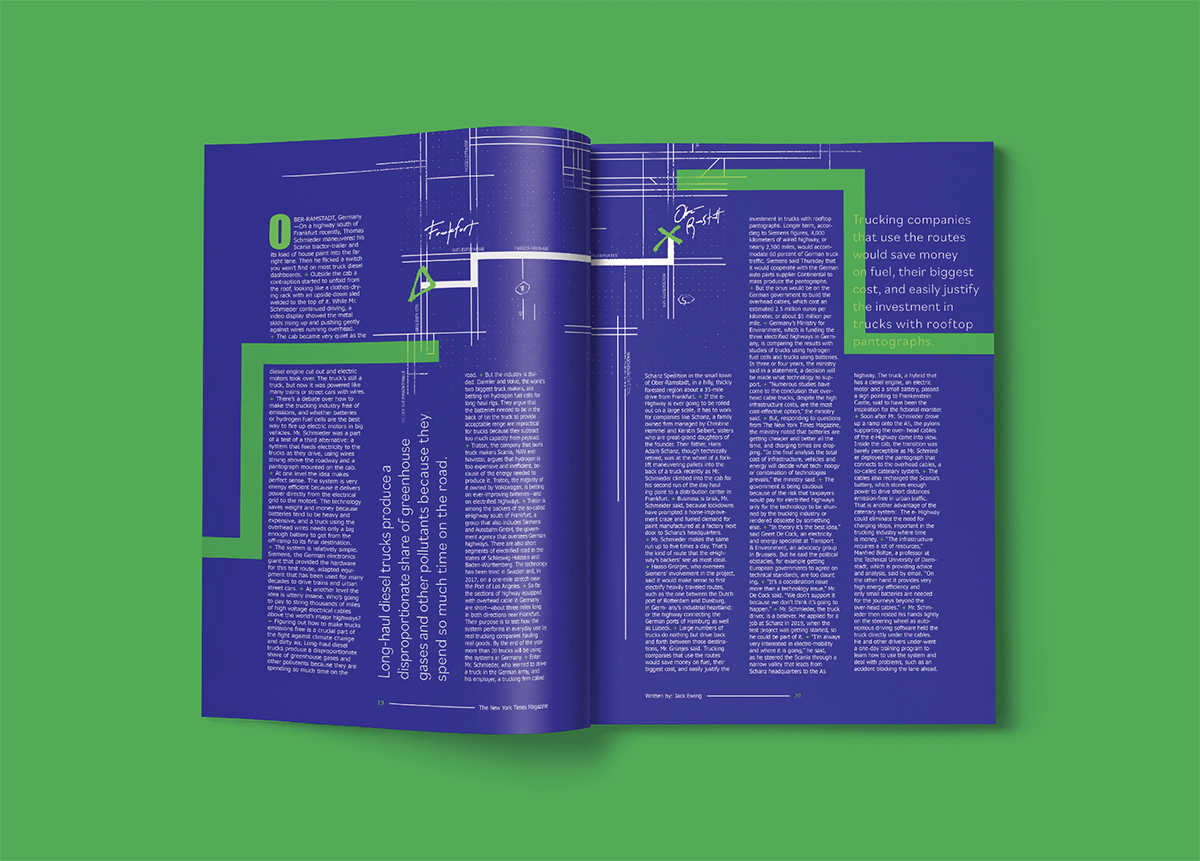 An open book with blue pages with green background