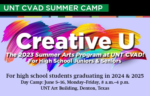 Creative U — CVAD Summer Camp 2023, click the image for information