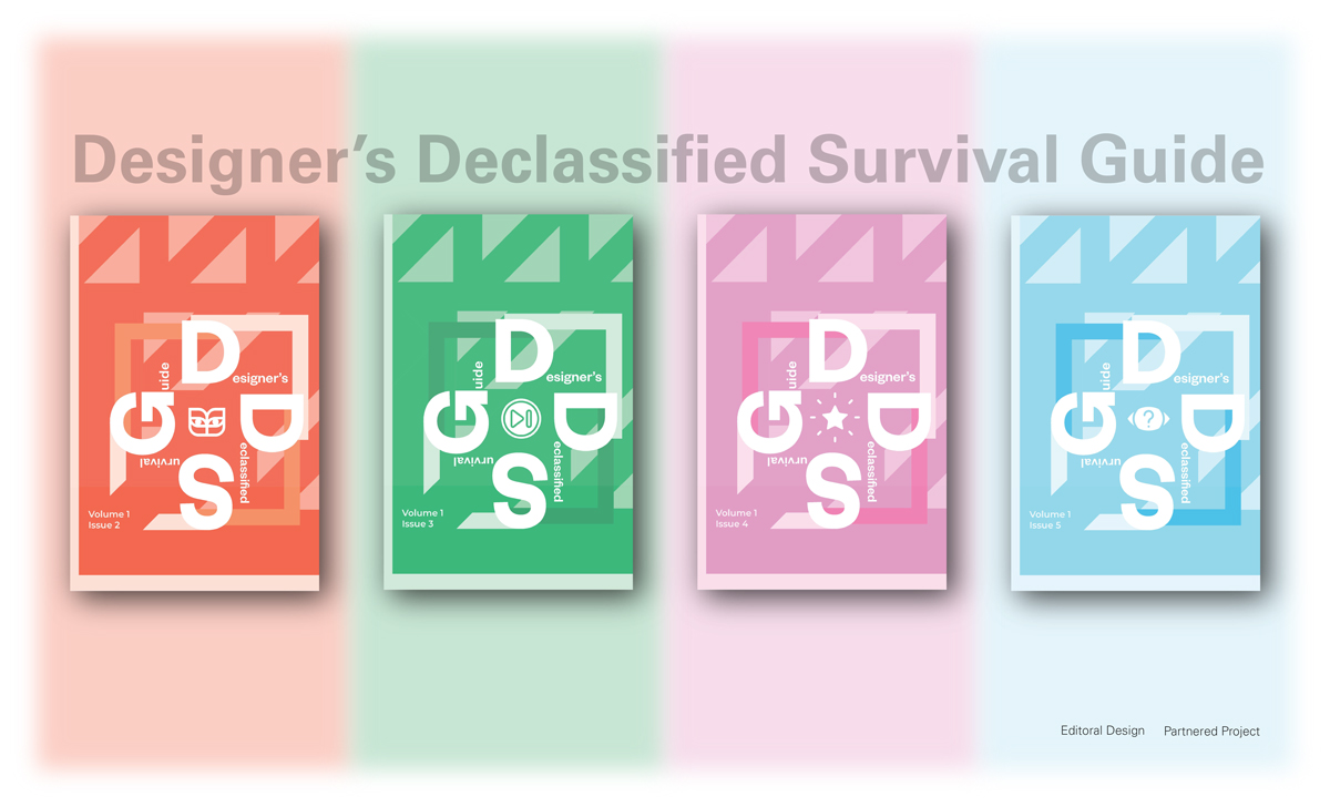 Designer’s Declassified Survival Guide pamphlet covers 2,3,4, and 5. 