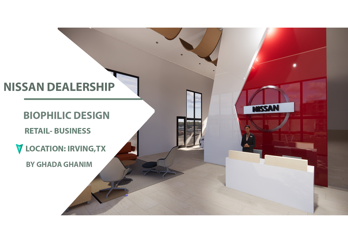Nissan dealership - Biophilic design, Retail business