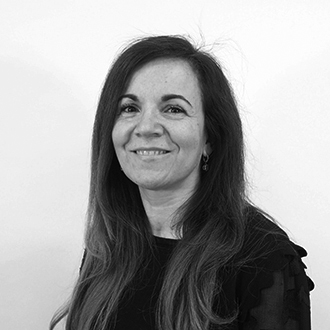 Montse Gil Mateu, portrait, black and white
