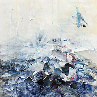Detail of art by Maria Haag, What lies between sea and sky