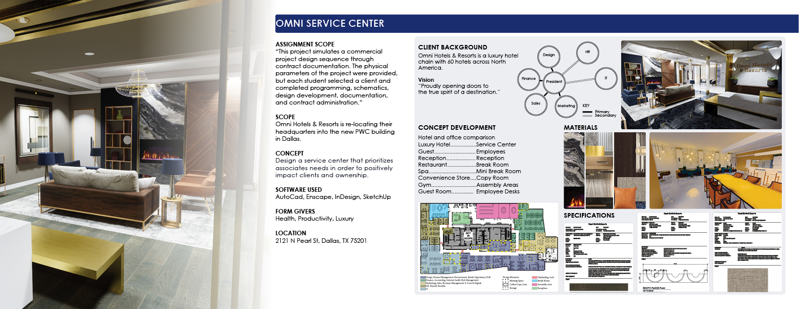 Omni hotles and resort's service center designs