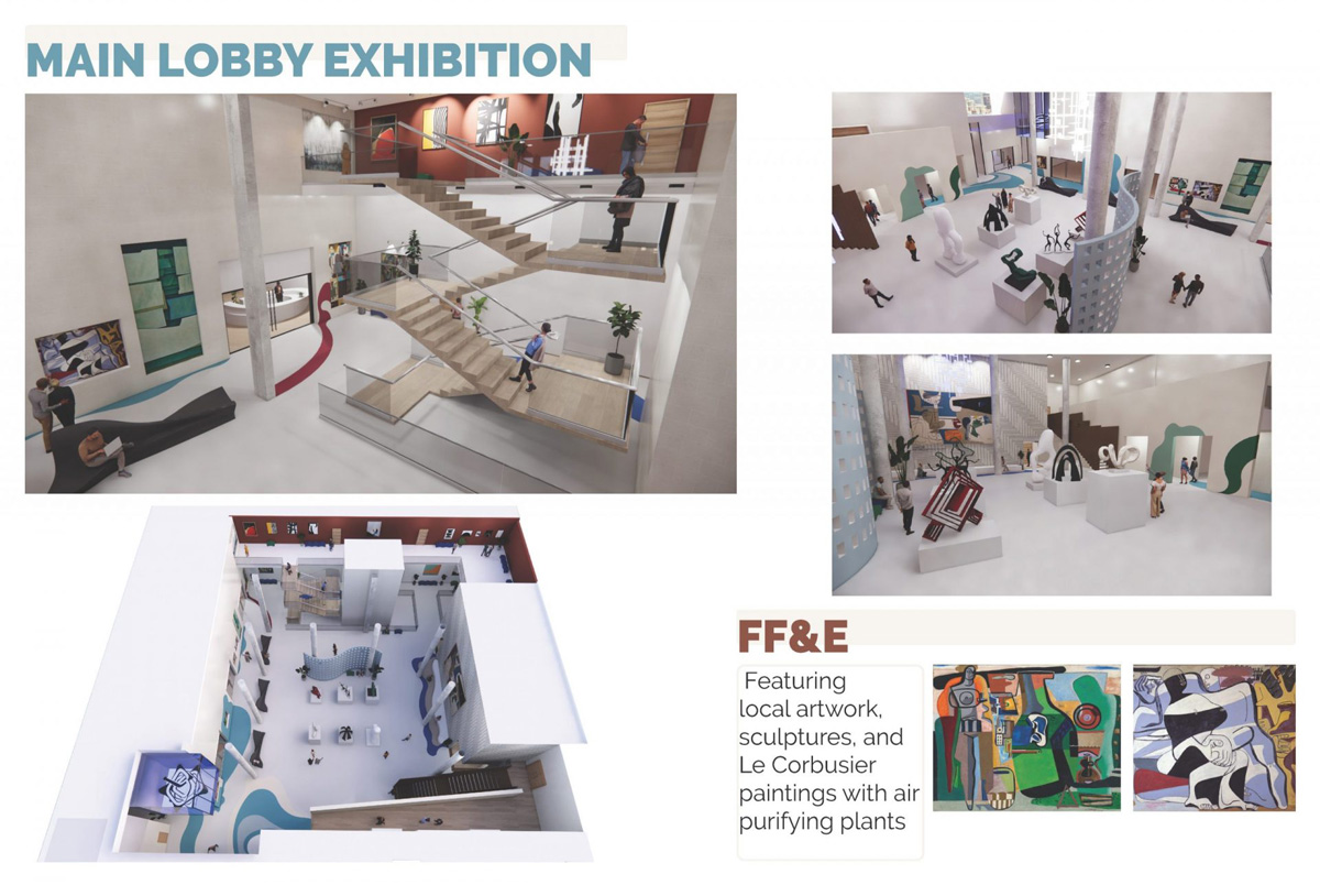 Main lobby exhibition designs 