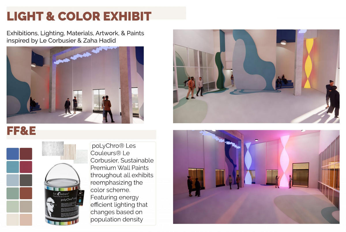 Light & Color exhibit designs 