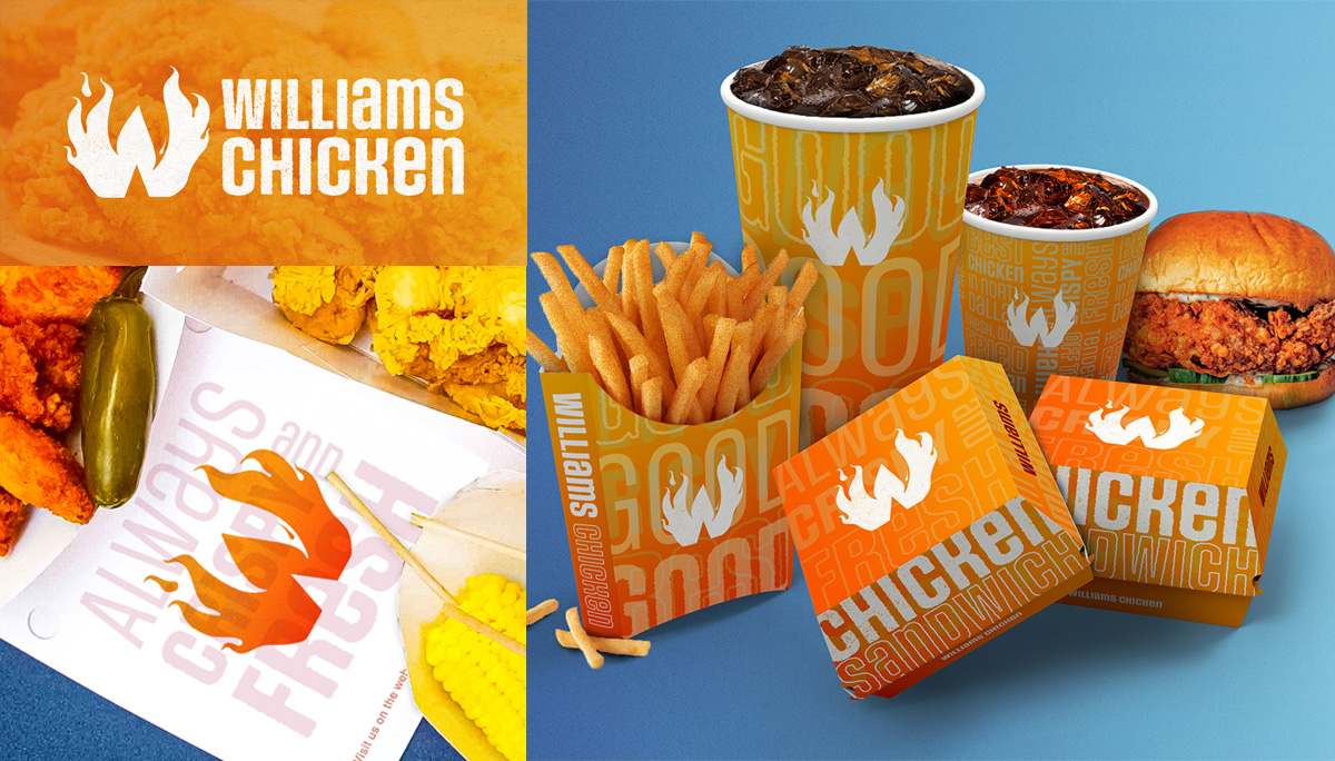 Williams Chicken Major Brand Camapaign, including logo and packaging design 