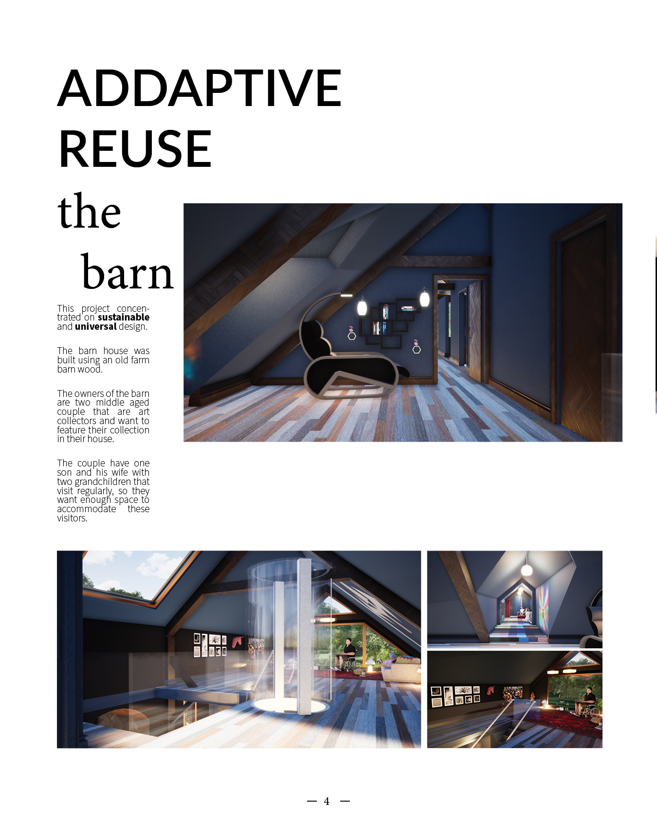 Adaptive reuse barn - Interior designs