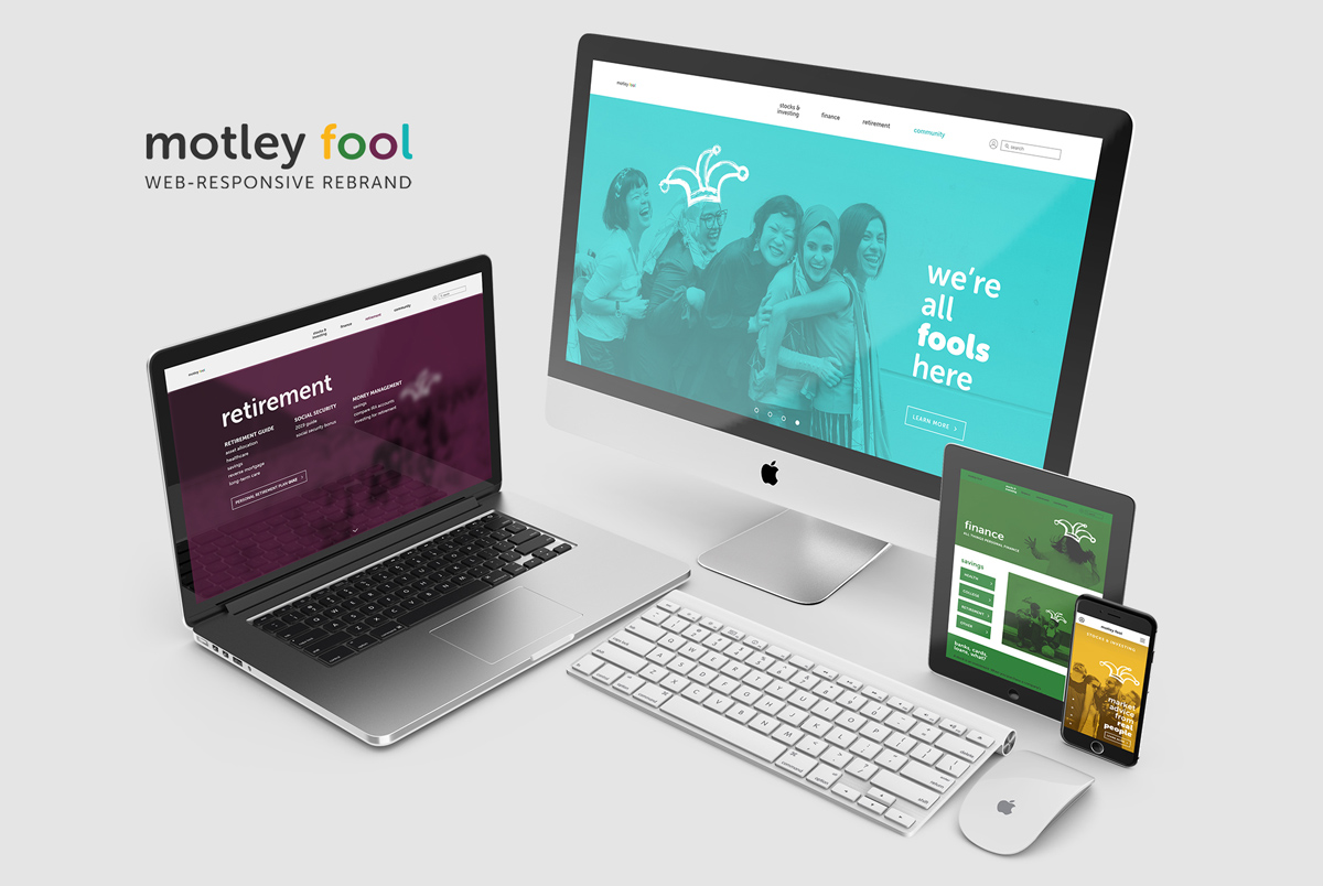 Motley fool: Web responsive rebrand