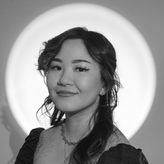 Anh Le, portrait, black and white