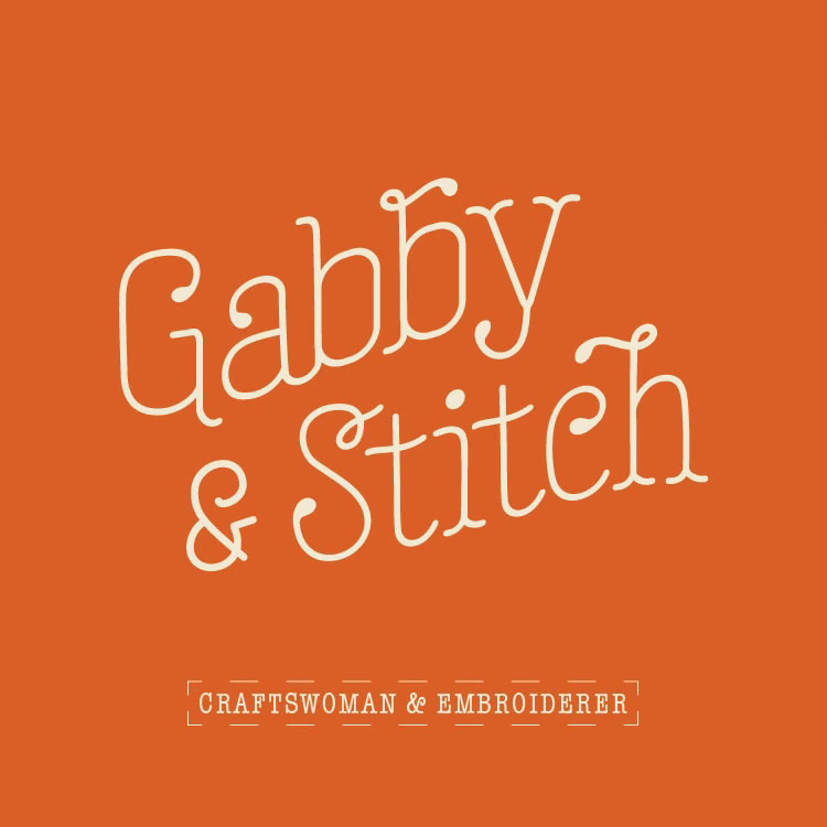 Gabby and Stitch in stylized type