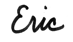 Eric written in cursive