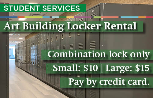 Art Building Lockers for Rent, click for more information