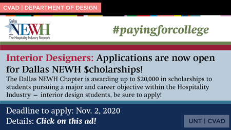 NEWH Call for Scholarship Applications