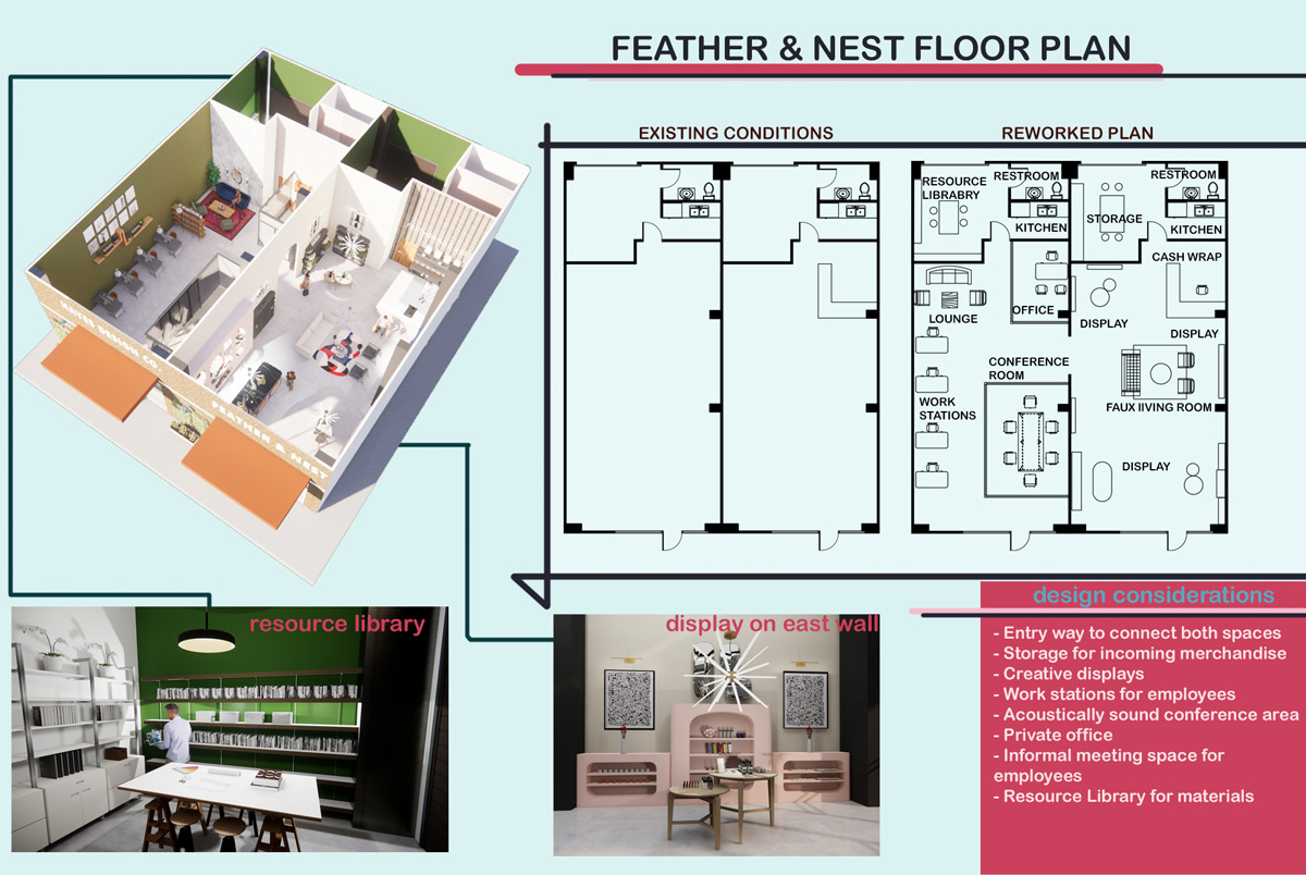 Feather & Nest floor plan 