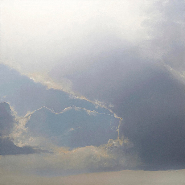 Oil painting of clouds