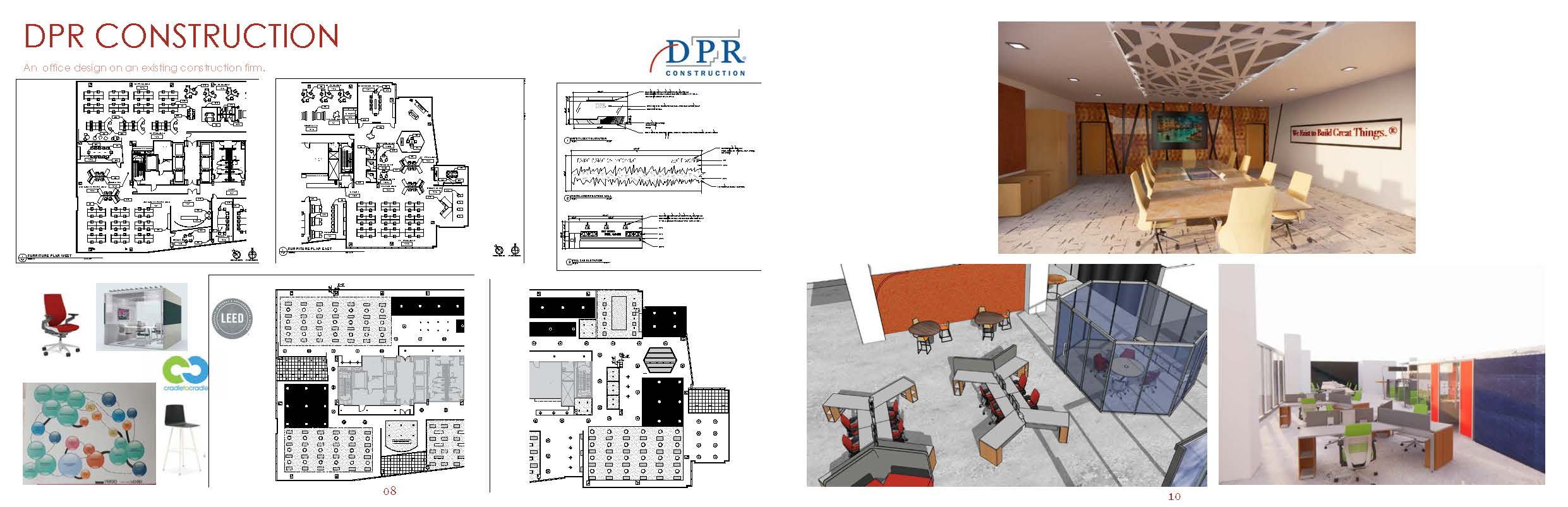 Office designs for DPR construction company