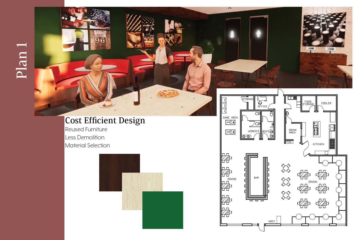 Plan 1 – Cost efficient design 