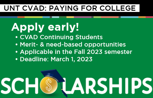 Apply early for the CVAD Continuing Scholarships