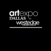 ArtExpo Dallas and WestEdge Design Fair in white on black background