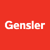 Gensler, white letters on a red background