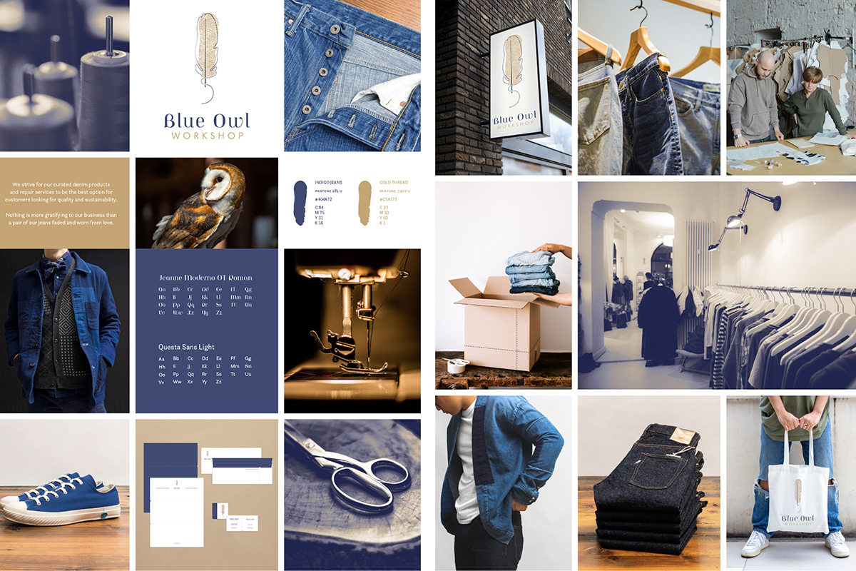 Blue Owl Workshop Brand Boards